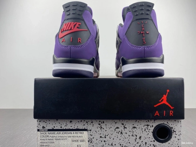 Cheap TBkick Scott LN4 4 and Purple Retro Family) (Friends Jordan 766296 Travis 0802